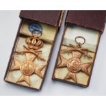 Bayern: Militär-Verdienstkreuz, 3. Klasse mit Krone und Schwertern / Schwertern, im Etui.