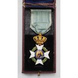 Griechenland: Erlöser Orden, 2. Modell (1863-1974), Offiziers Kreuz, im Etui.