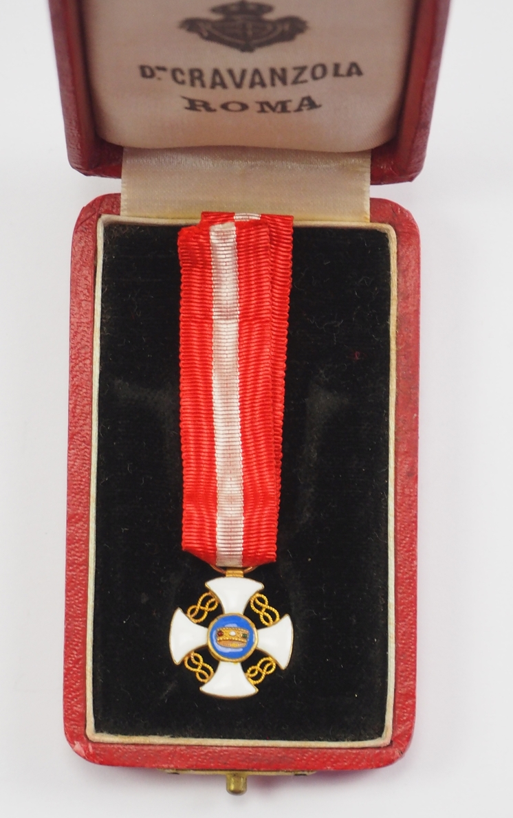 Italien: Orden der Krone von Italien Miniatur, im Etui. - Image 2 of 3