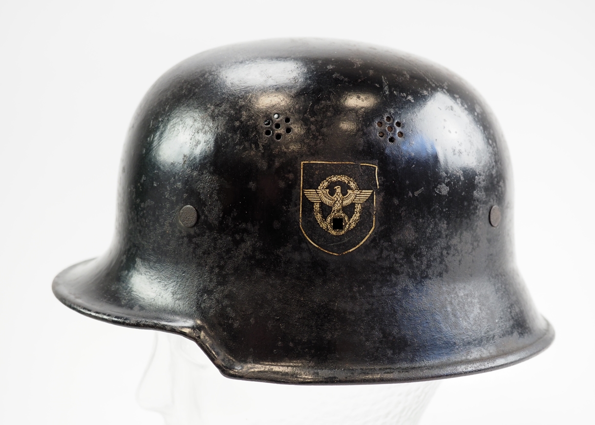 3. Reich: Feuerschutzpolizei Helm. - Image 2 of 7