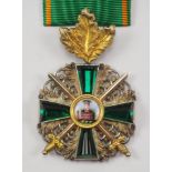 Baden: Großherzoglicher Orden vom Zähringer Löwen, Ritterkreuz 2. Klasse mit Schwertern und Eichenl