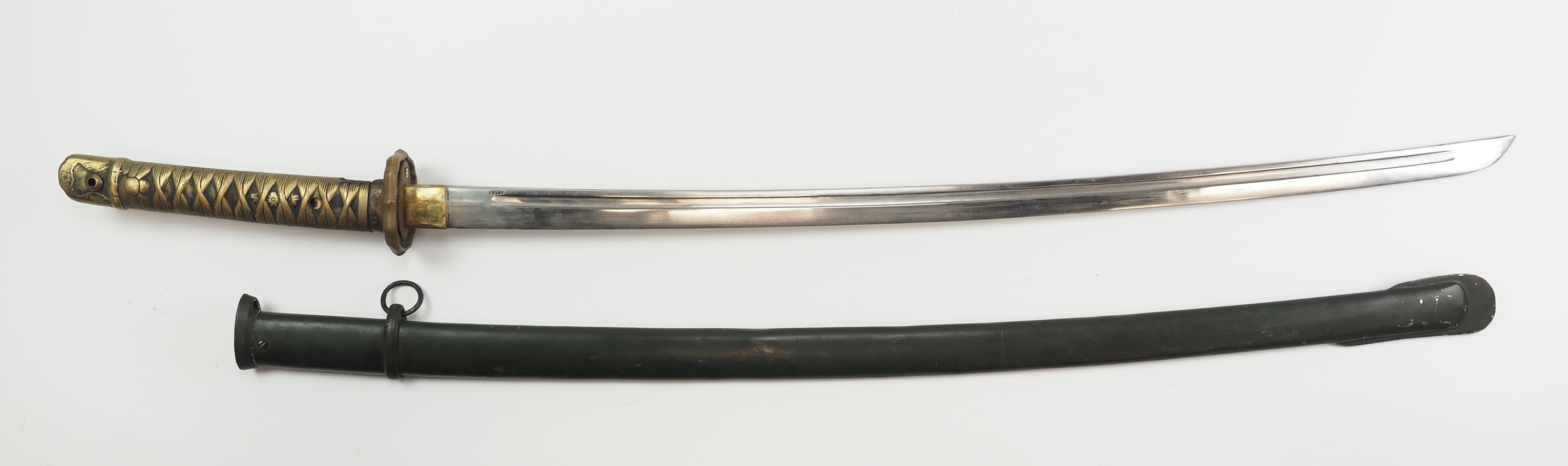 Japan: Katana mit Scheide, 2. Weltkrieg. - Image 3 of 4