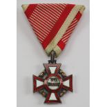 Österreich: Militär-Verdienstkreuz, 3. Klasse mit KD.
