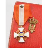 Italien: Orden der Krone von Italien, Ritterkreuz, im Etui.
