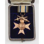 Bayern: Militär-Verdienstkreuz, 3. Klasse mit Schwertern, im Etui.