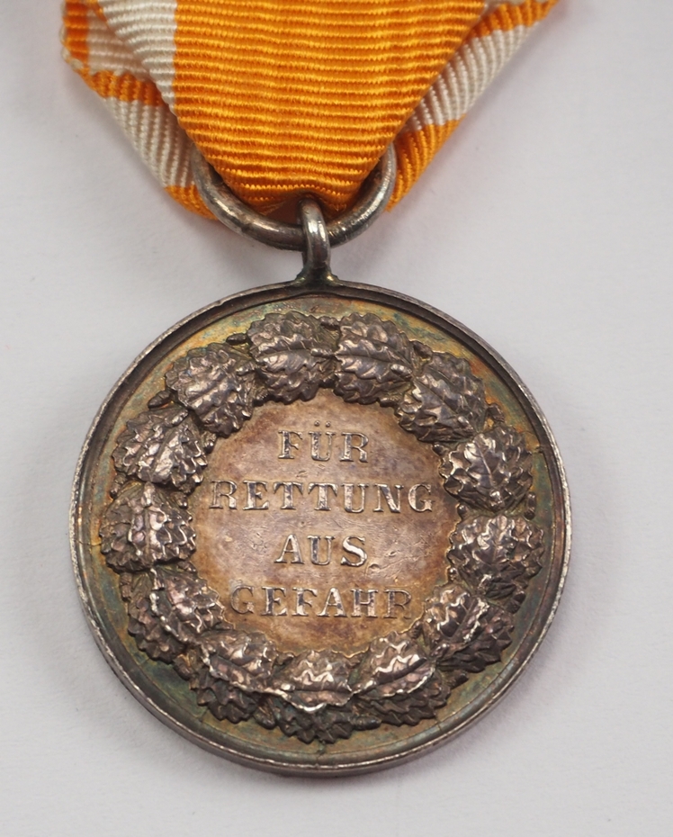 Preussen: Medaille für Rettung aus Gefahr. - Image 3 of 3