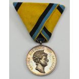 Sachsen: Silberne Carola-Medaille, 1. Typ (1892-1915).