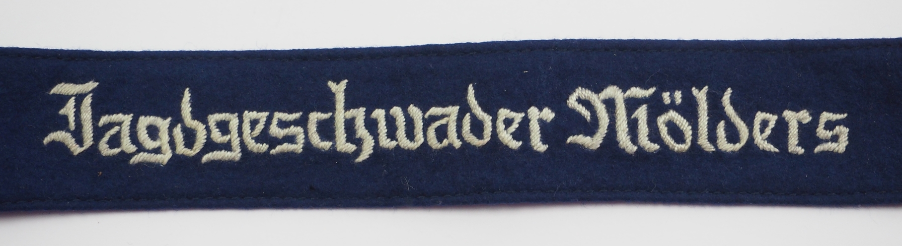 Luftwaffe: Ärmelband Jagdgeschwader Mölders, für Mannschaften.