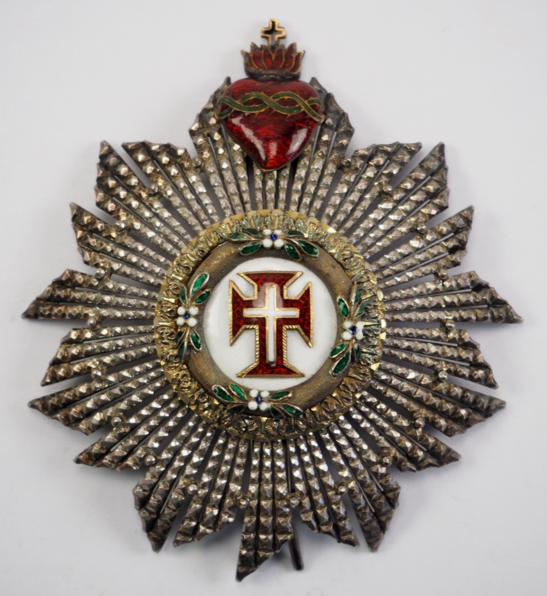 Portugal: Militärischer Orden Unseres Herrn Jesus Christus, 2. Modell (1789-1910), Bruststern zum G