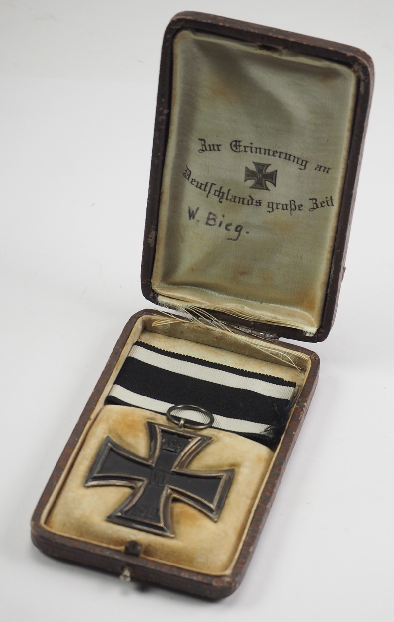 Preussen: Eisernes Kreuz, 1914, 2. Klasse - KO, im Etui.