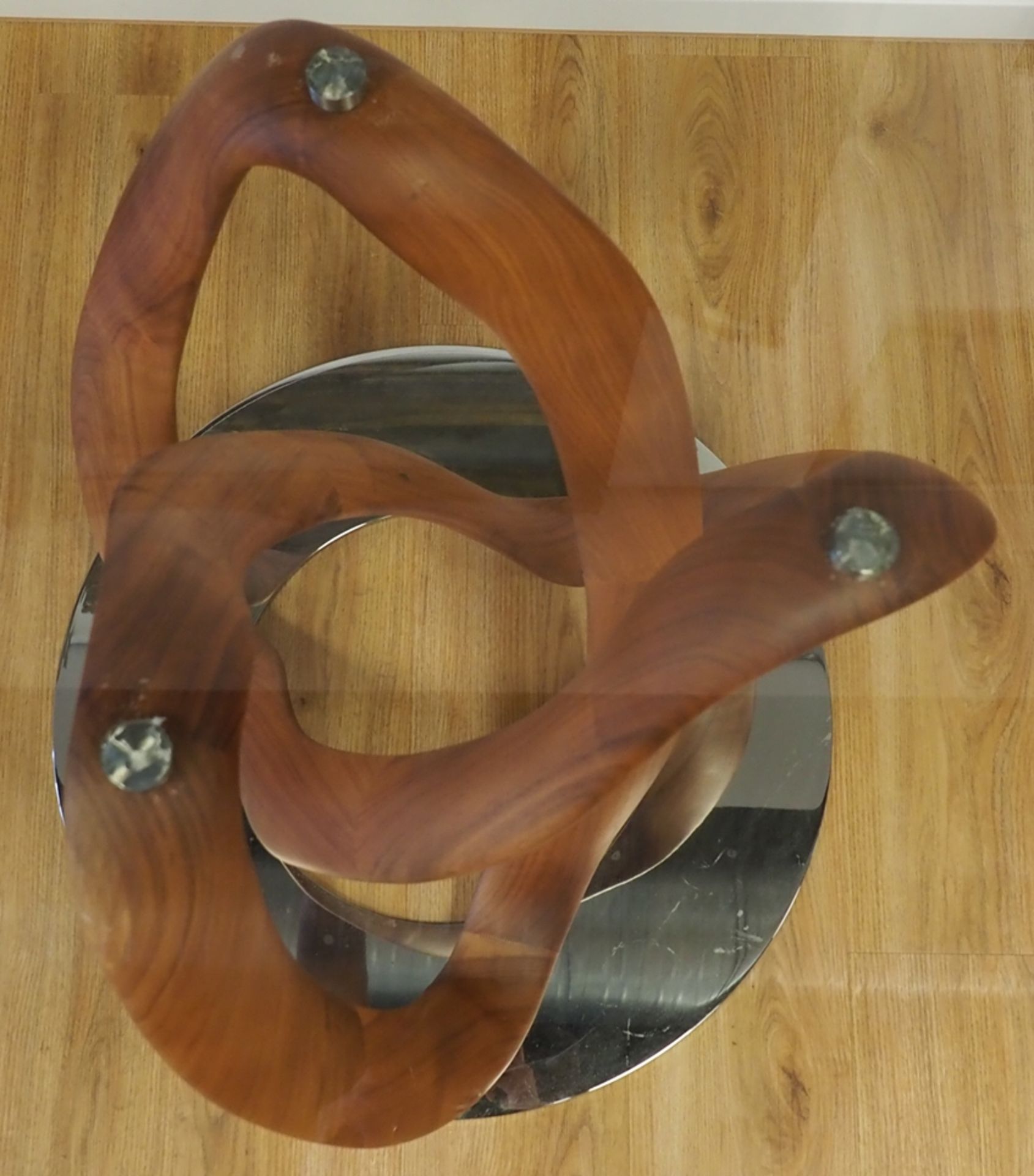 Porada, Italien: Runder Glastisch - Modell Infinity. - Image 4 of 4