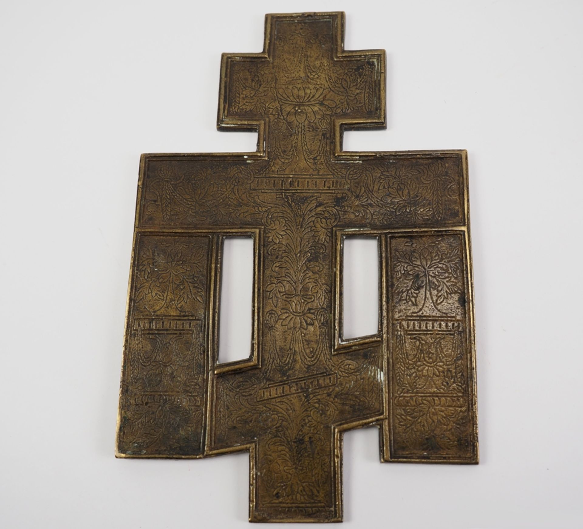 Russisches orthodoxes Segen-/ Kreuz aus Messing. - Image 3 of 4