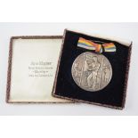 Medaille für Treue Mitarbeit des Deutschen Buchdrucker Vereins, im Etui.