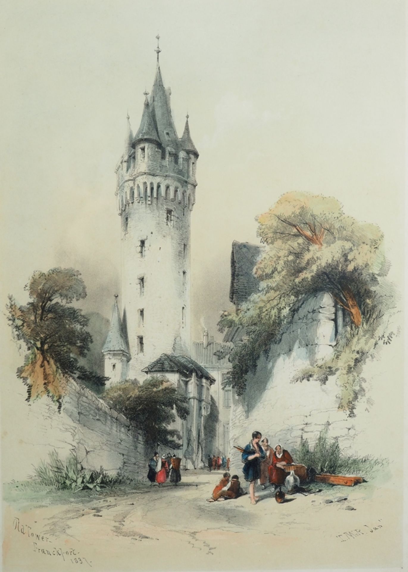 Zwei Farblithografien, nach Stroobant 1850 u.a. - Image 5 of 10