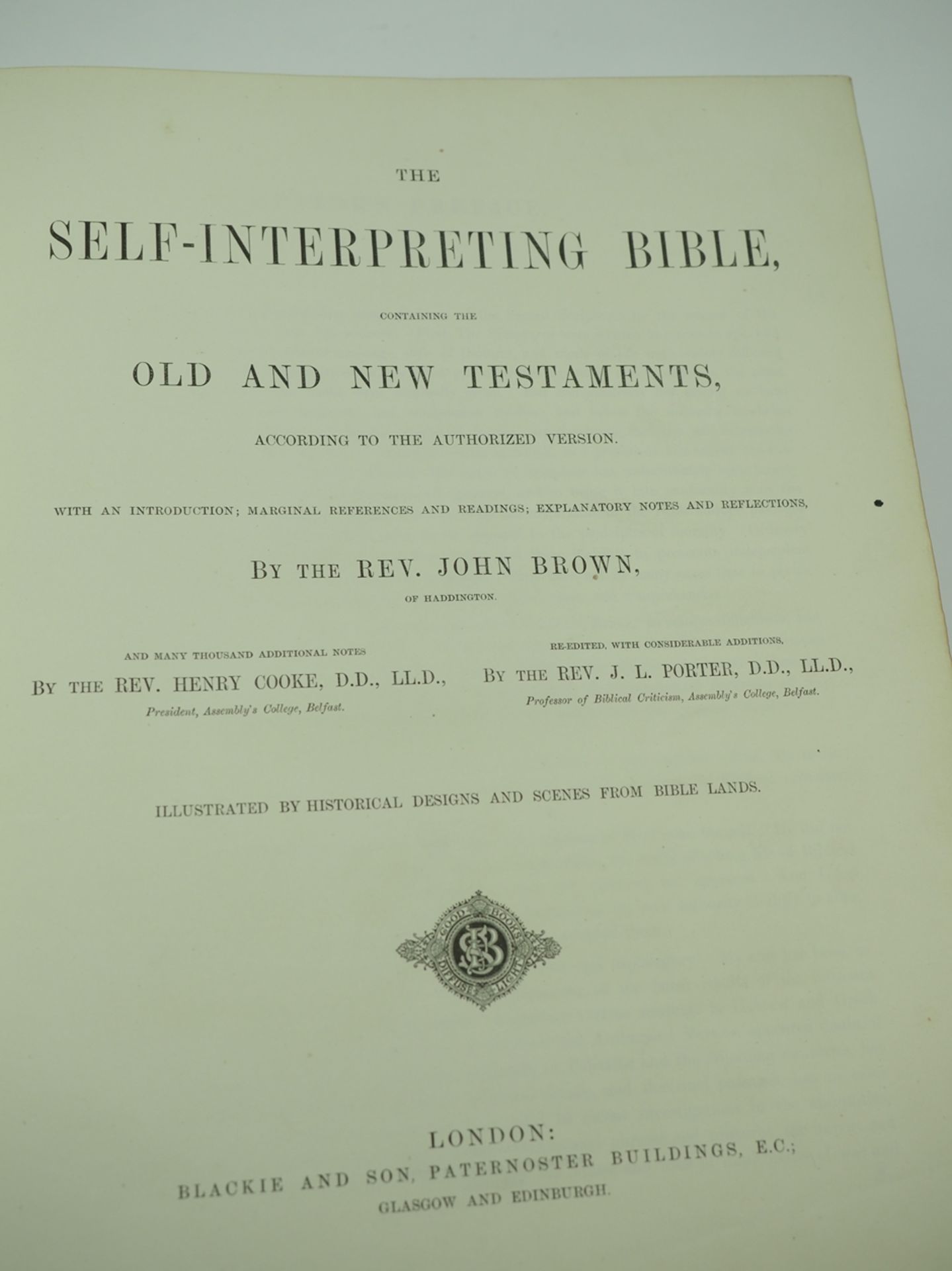Alte Bibel: Brown's Self-Interpreting Bible. - Image 4 of 7