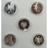 EURO: Bundesrepublik Deutschland, 10 Euro - 5 Exemplare.
