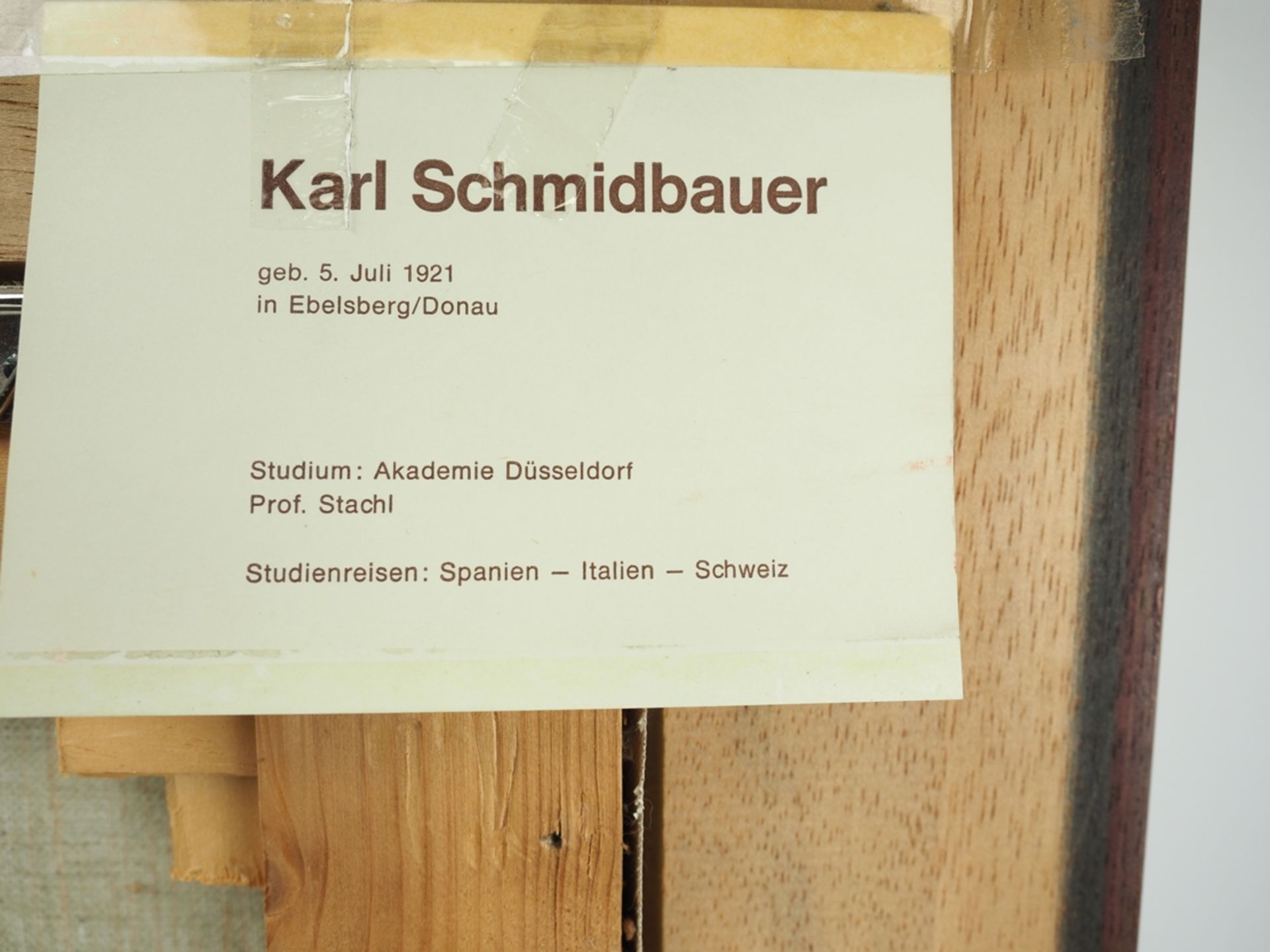 Schmidbauer, Karl (1901-1998): Die Kirche am See. - Image 5 of 5