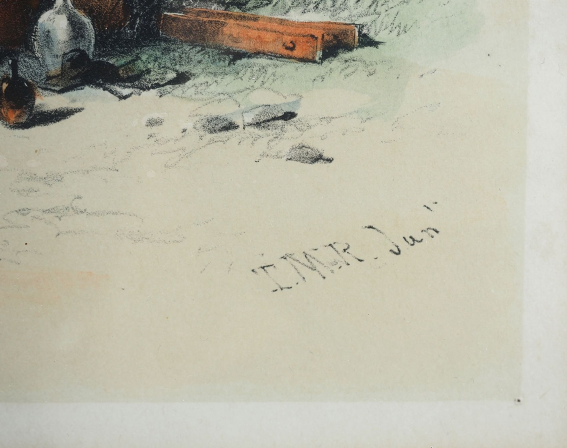 Zwei Farblithografien, nach Stroobant 1850 u.a. - Image 6 of 10