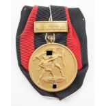 Medaille zur Erinnerung an den 1. Oktober 1938, mit Spange Prager Burg.
