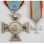 Mecklenburg-Strelitz: Kreuz für Auszeichnung im Kriege 1914, Tapfer und Treu, 2. Klasse, mit Miniat