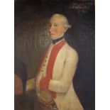 Preussen: Gemälde des Grenadier-Ober Lieutenant Baron von Stetten um 1800.