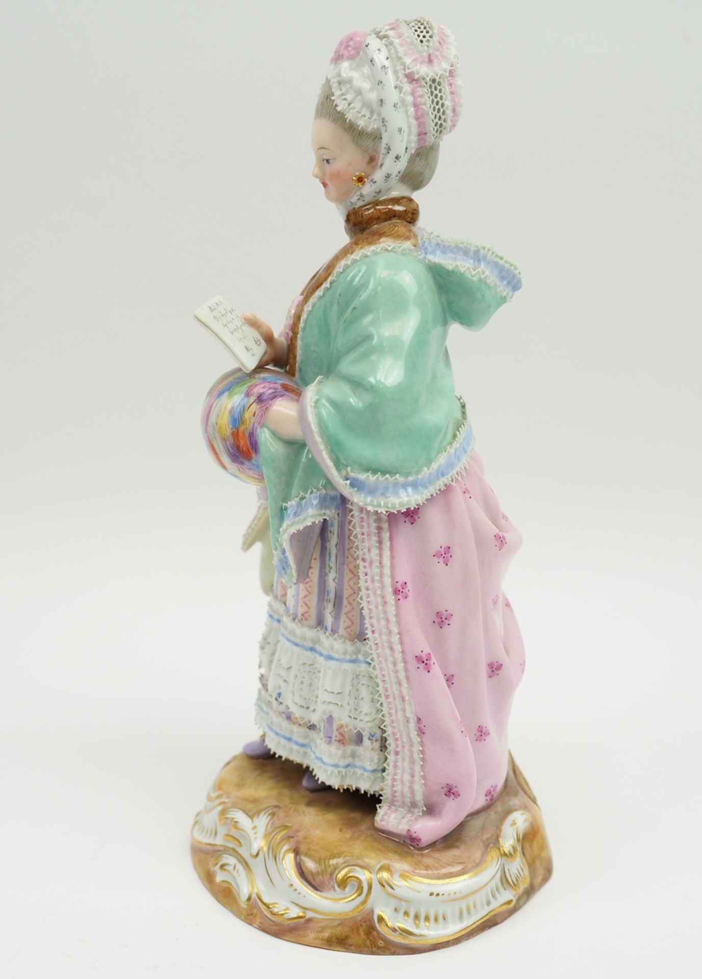 Meissen: Rokoko-Dame, um 1820/40. - Image 2 of 7