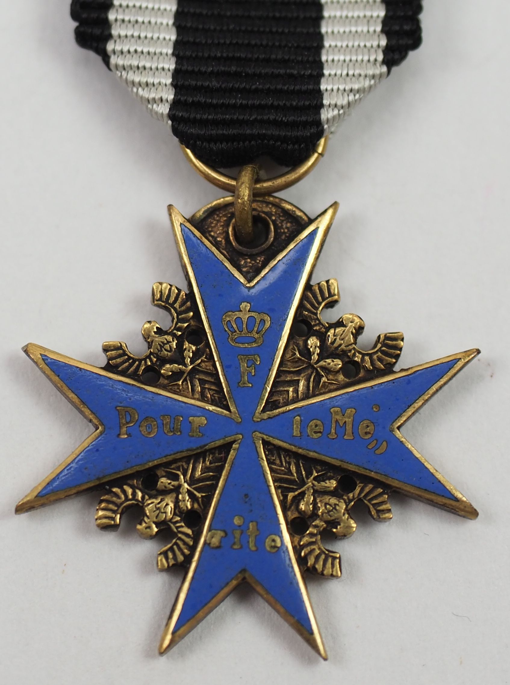 Preussen: Orden Pour le Mérite, für Militärverdienste Miniatur.