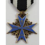 Preussen: Orden Pour le Mérite, für Militärverdienste Miniatur.