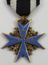 Preussen: Orden Pour le Mérite, für Militärverdienste Miniatur.