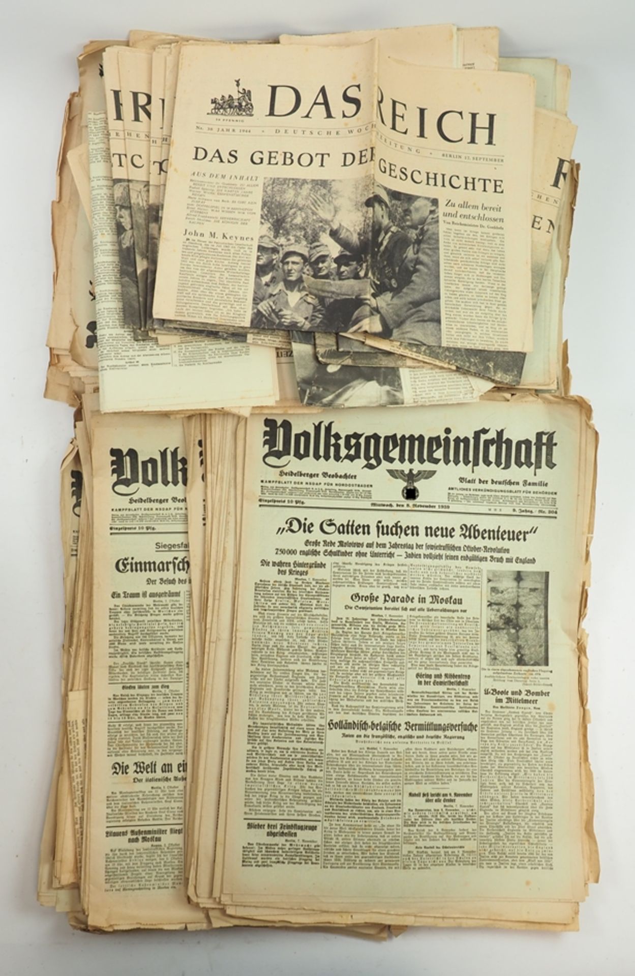 3. Reich: Lot Zeitungen.