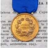 Italien: Tapferkeitsmedaille, in Bronze - 1943 für eine Partisanin.