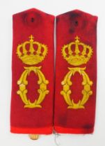 Württemberg: Paar Schulterstücke für Mannschaften im Grenadier-Regiment „Königin Olga“ (1. Württemb