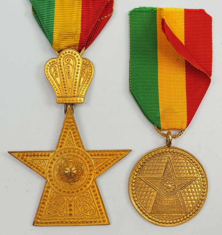 Äthiopien: Orden des Sterns von Äthiopien, Ritterkreuz und Verdienstmedaille.