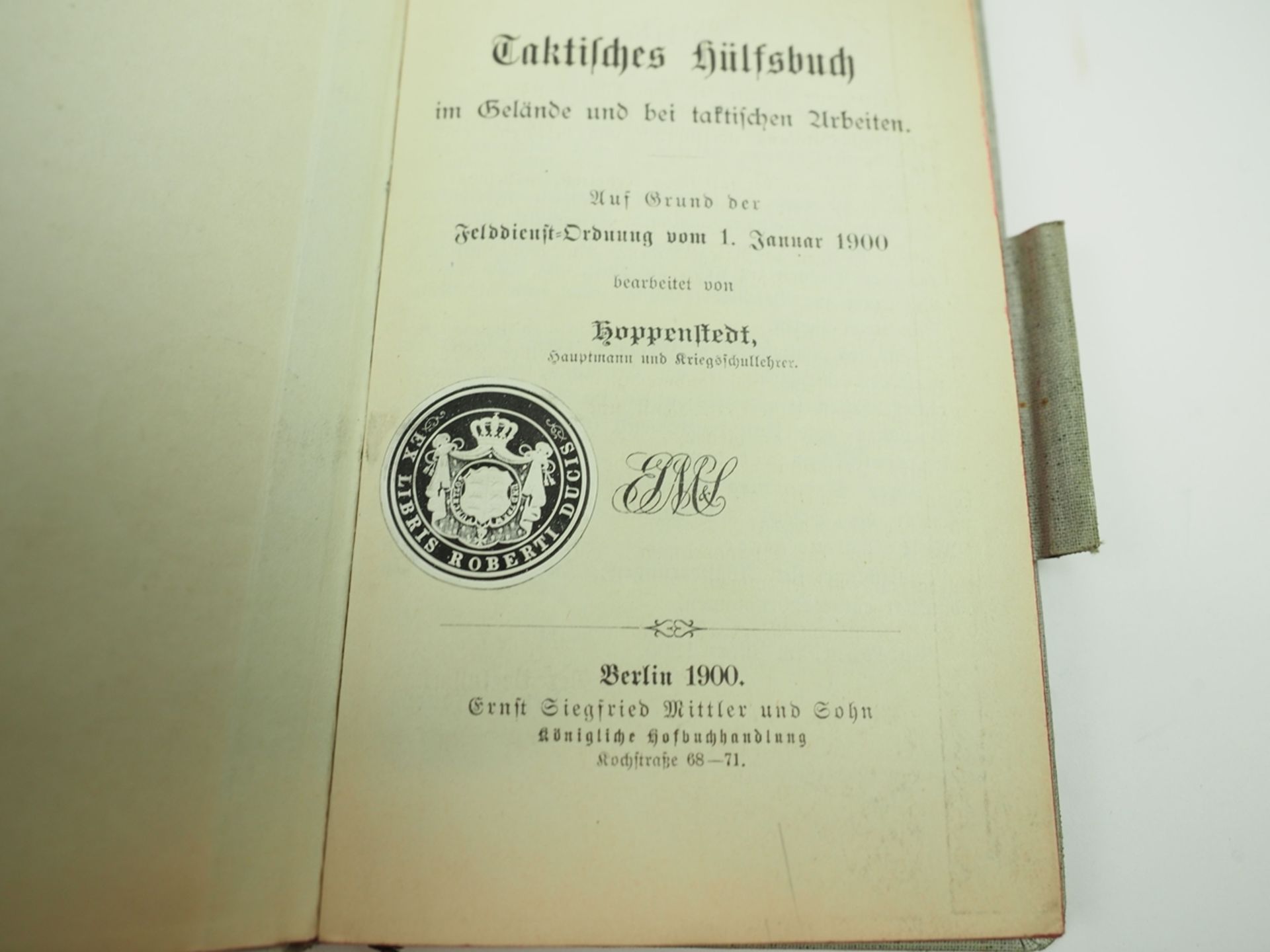 Herzog Robert von Württemberg: Lot von 5 militärische Handbücher mit ex-libris. - Image 5 of 5