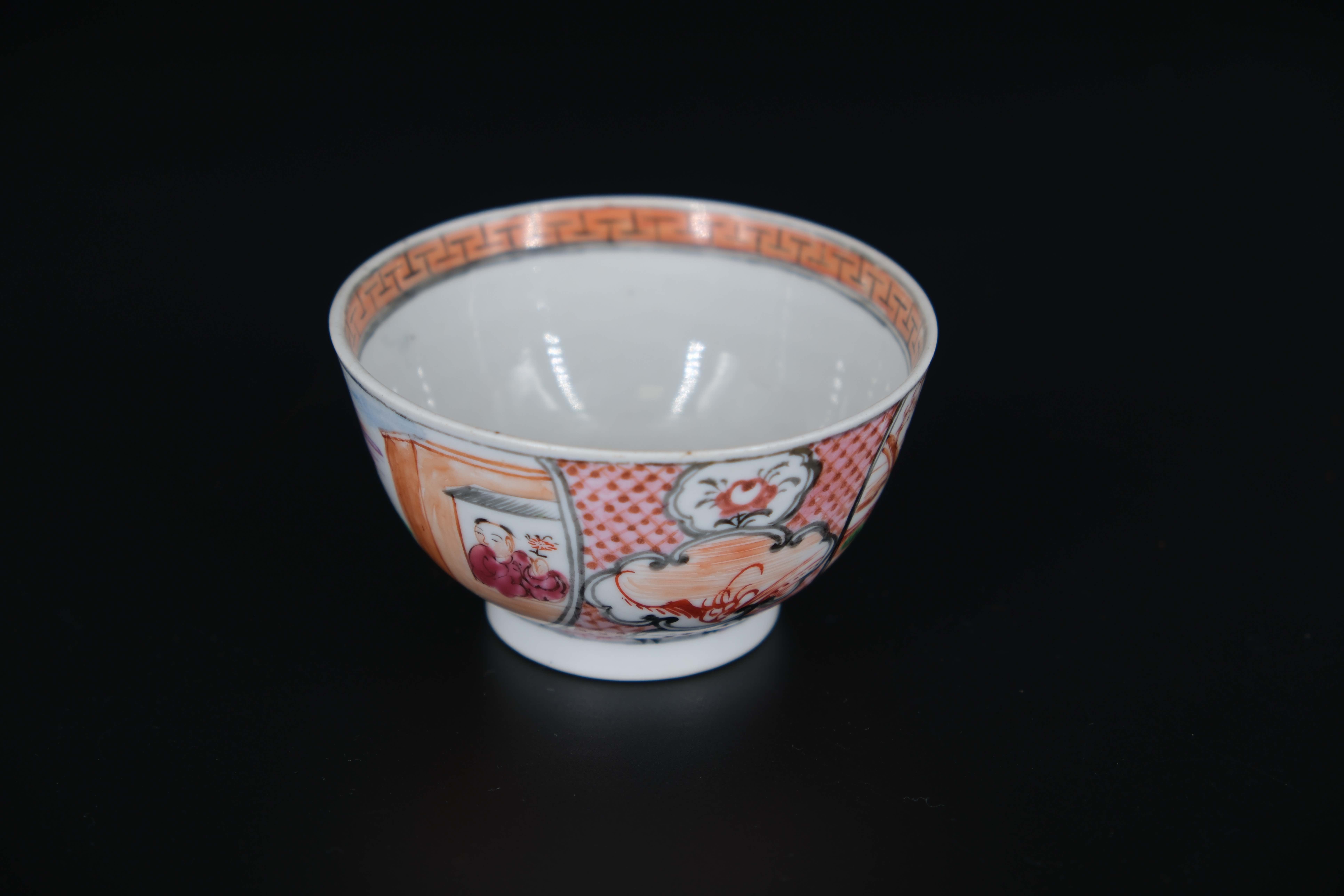 A Group of 'famille rose' Cups and saucers, Yongzheng/Qianlong, including three cups and saucers - Image 20 of 33