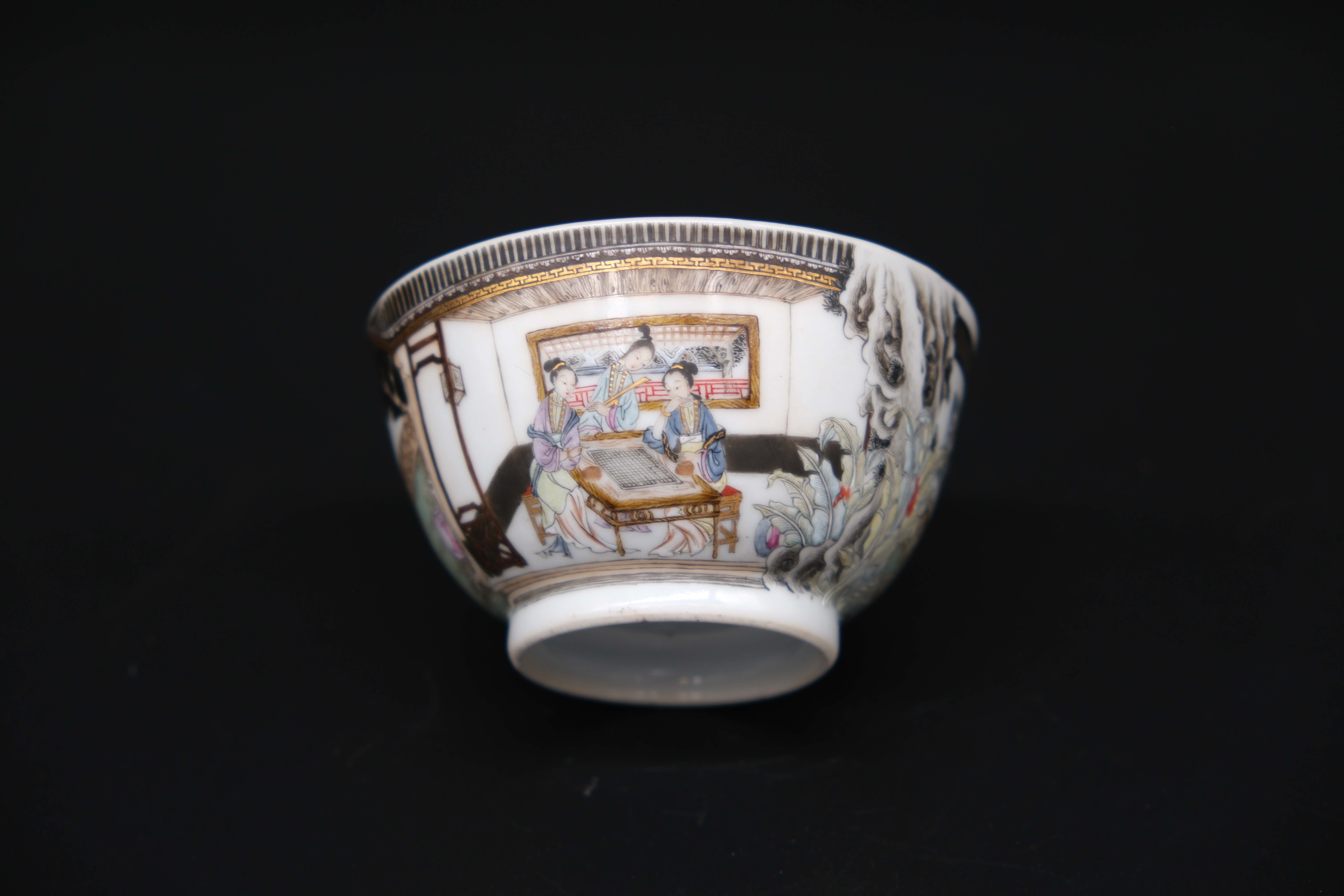 A Group of 'famille rose' Cups and saucers, Yongzheng/Qianlong, including three cups and saucers - Image 27 of 33