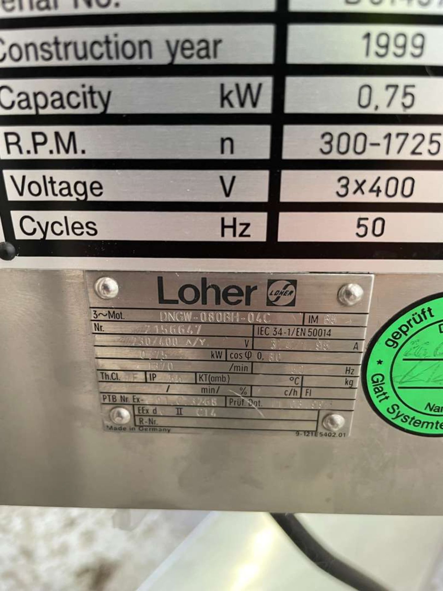 Glatt type GS100 stainless steel granulatorscreen - Image 6 of 6