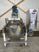 300 litre stainless steel hemispherical mixing vessel