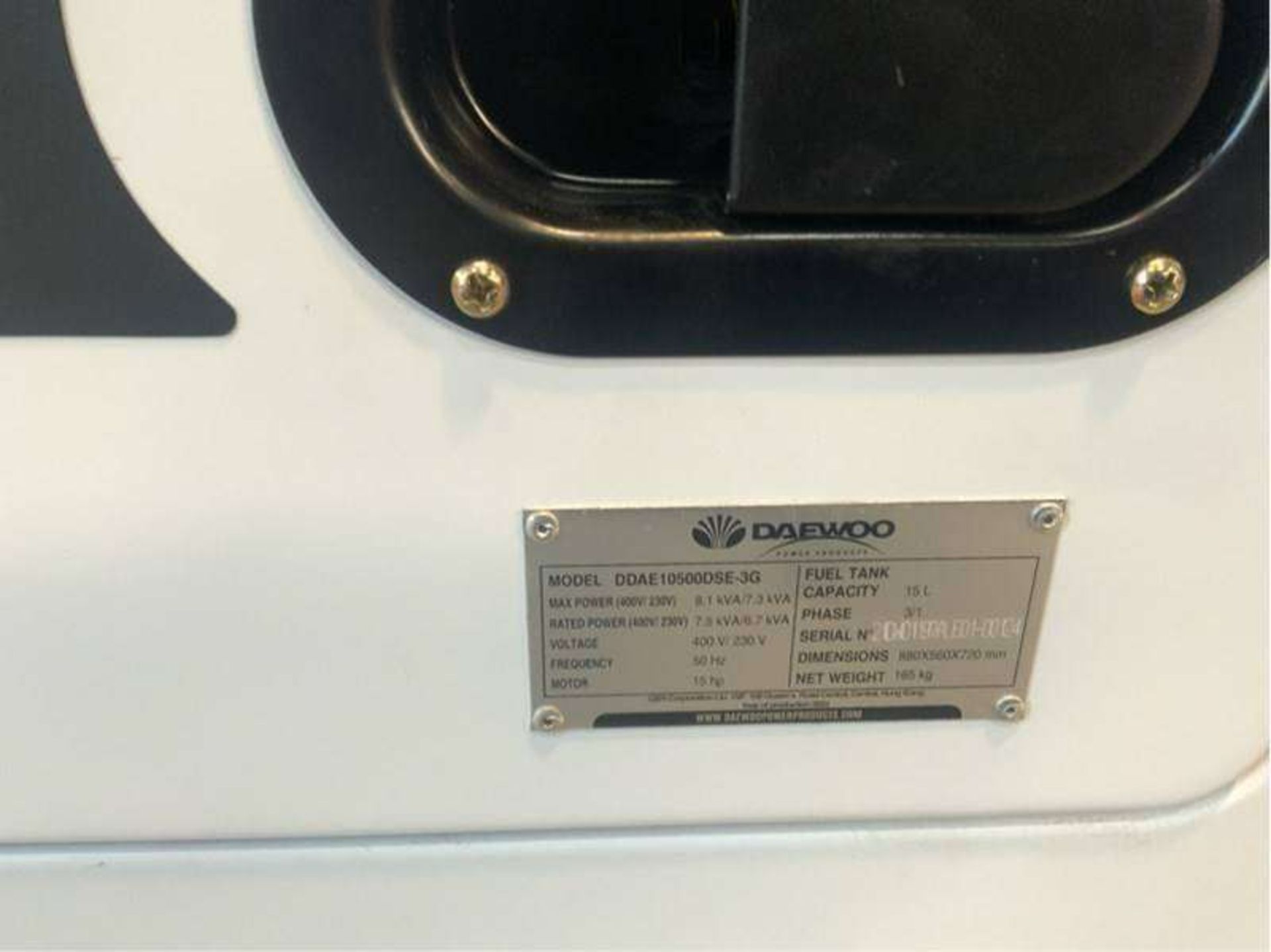 Daewoo Diesel Generator, model: DDAE10500DSE-3G - Image 4 of 6