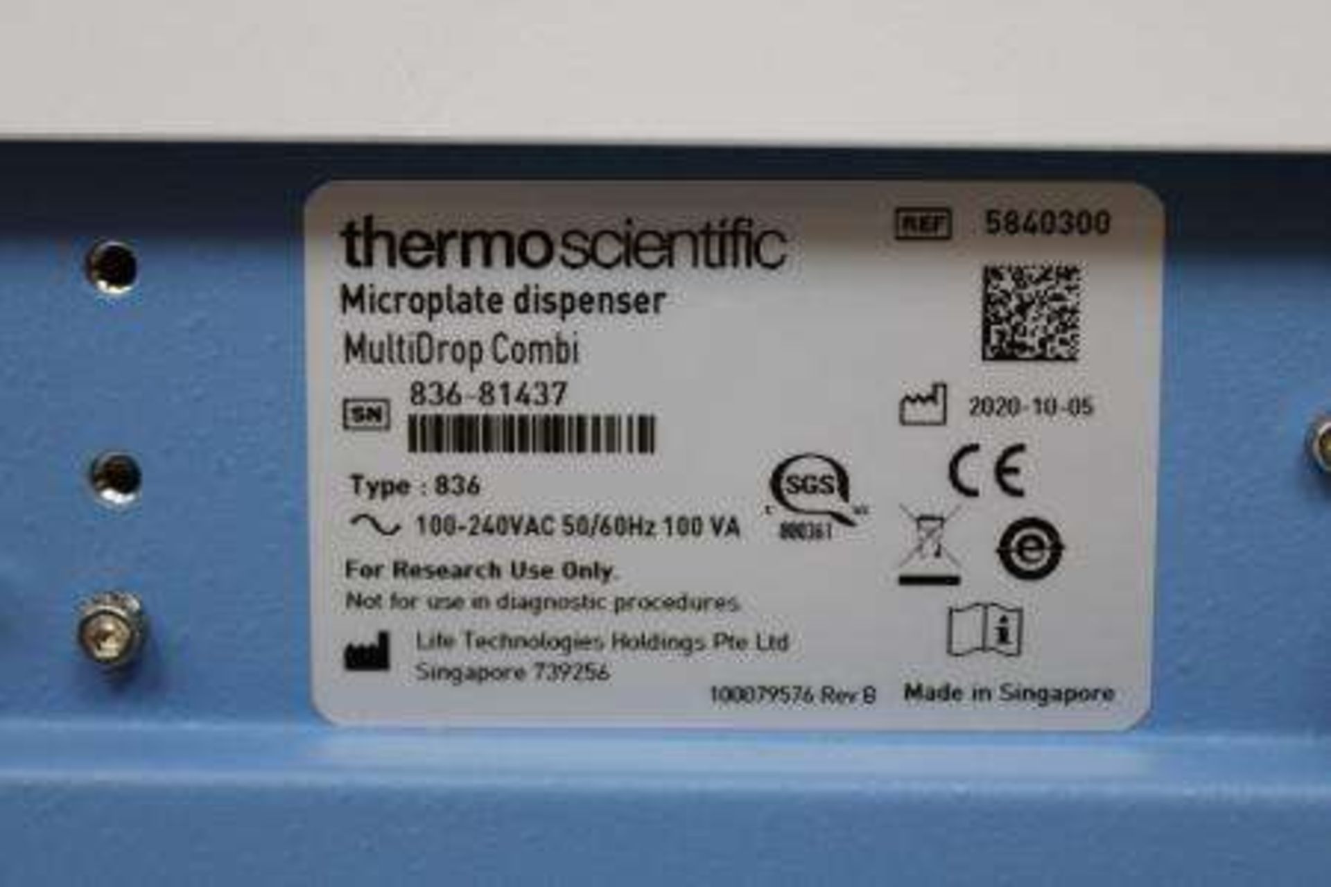 Thermo Scientific Microplate dispenser MultiDrop Combi - Image 7 of 7