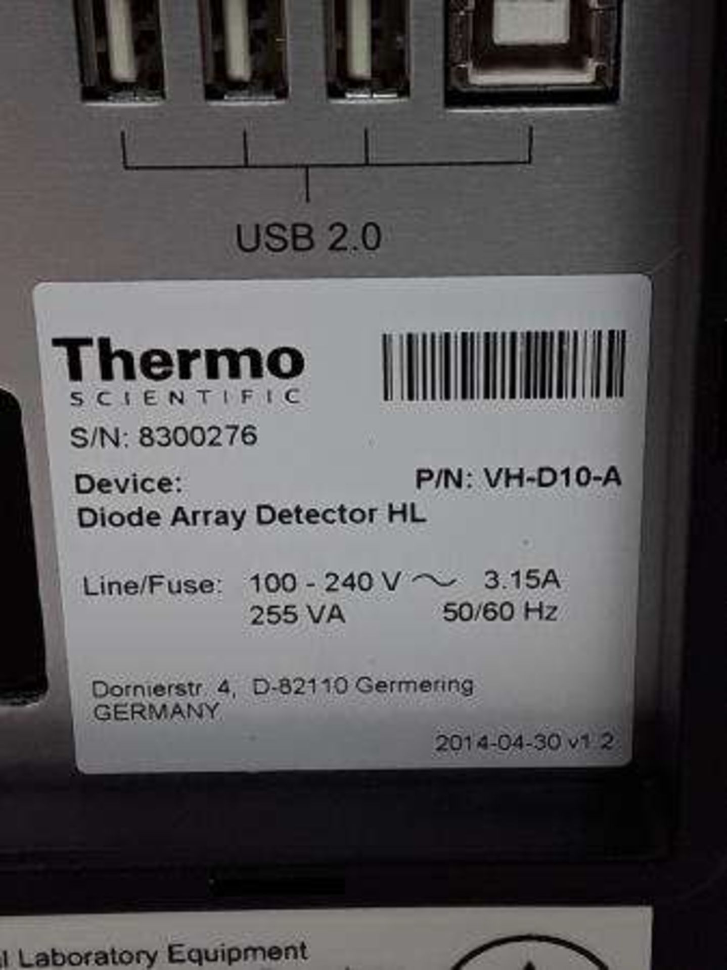 Thermo Scientific Vanquish Diode Array Detector - Image 2 of 6