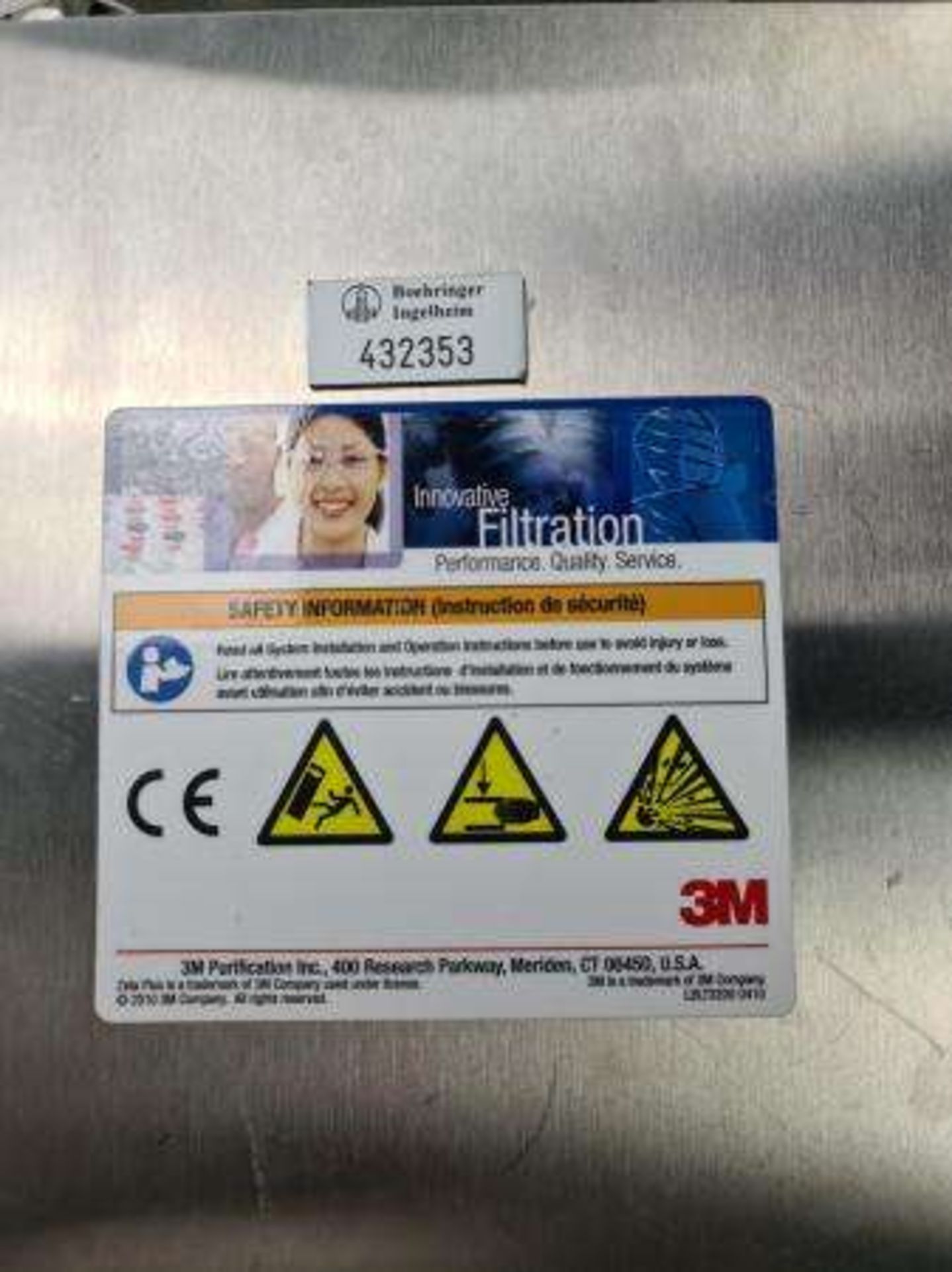 3M Zeta FILTRATION Plus Encapsulated EZP Plate-and-Frame 16EZB MPN 6123505 - Image 9 of 11