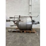 2500 appx Litre Jacketed Stainless Steel 2-Way Mixing Vessel