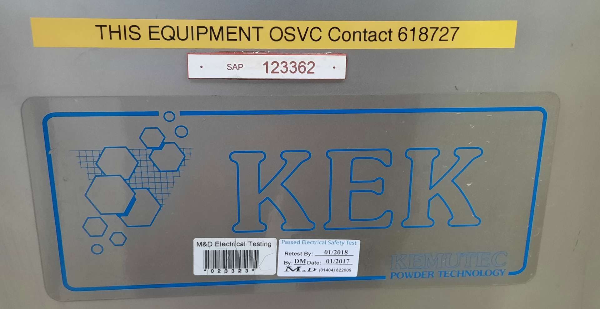 KEK Kemutec Conical Granulating Sieve - Image 4 of 4