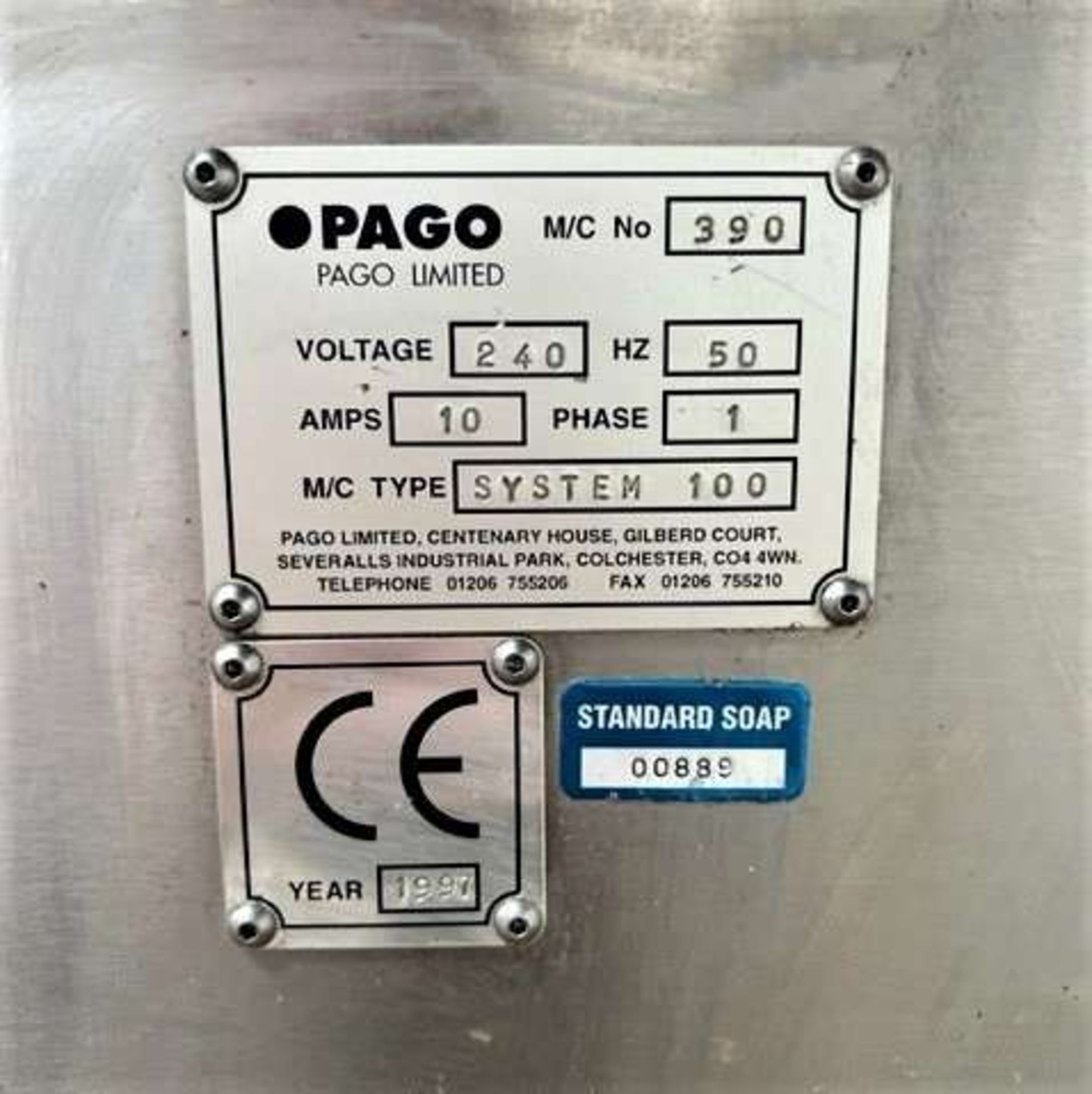 Pago System 100 Front and Back Labeller for large containers - Image 6 of 6