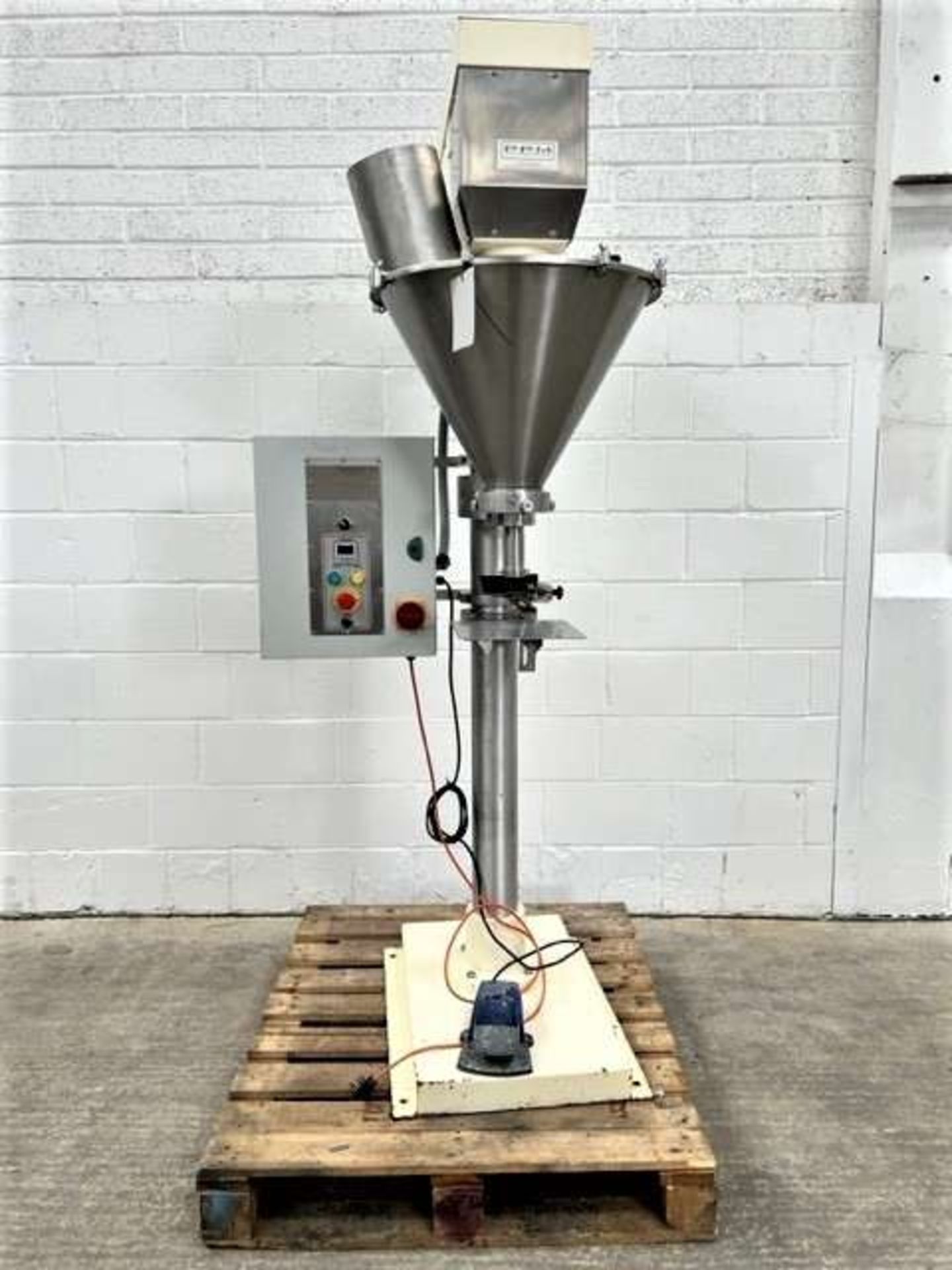 Single head semi-auto Auger filler with height-adjustable stand