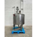500L Steam Jacketed Stainless Steel Top Entry Mixer with Anchor Blade + Side Scrapers