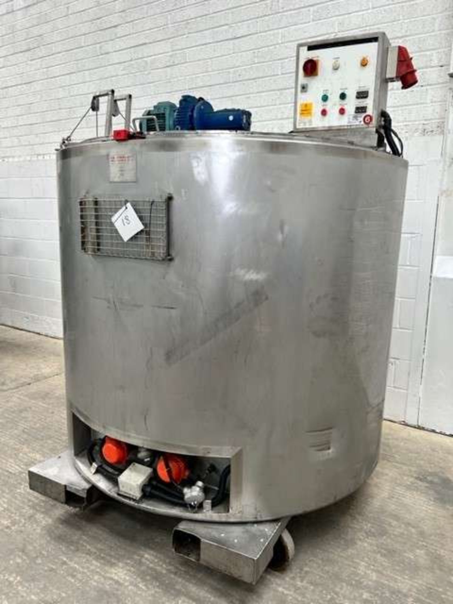 600 Litre Top Entry Electrically Heated Jacketed Vessel - Image 6 of 8