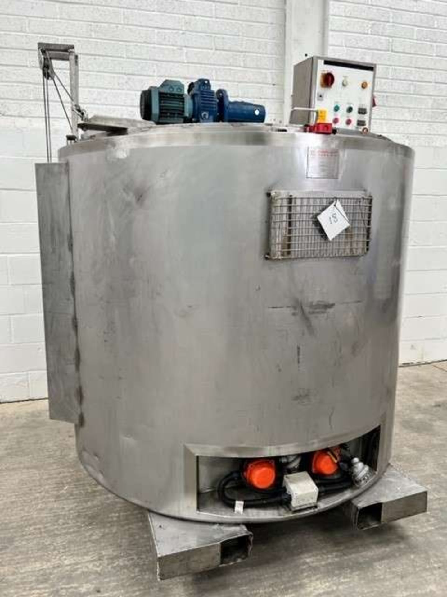 600 Litre Top Entry Electrically Heated Jacketed Vessel - Image 5 of 8