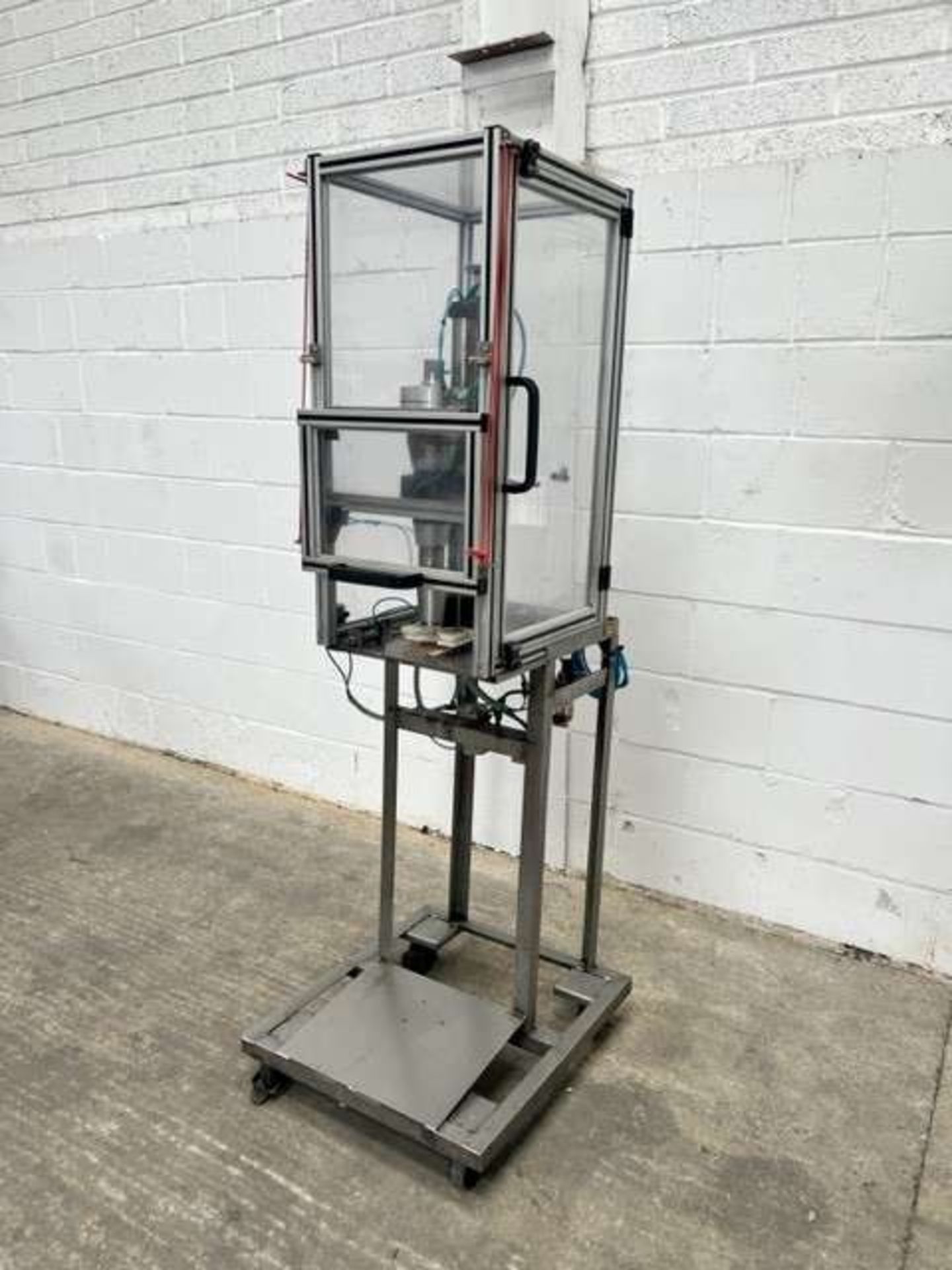 Semi Automatic Single Head Aerosol Capper with Stand and Guarding - Image 3 of 6